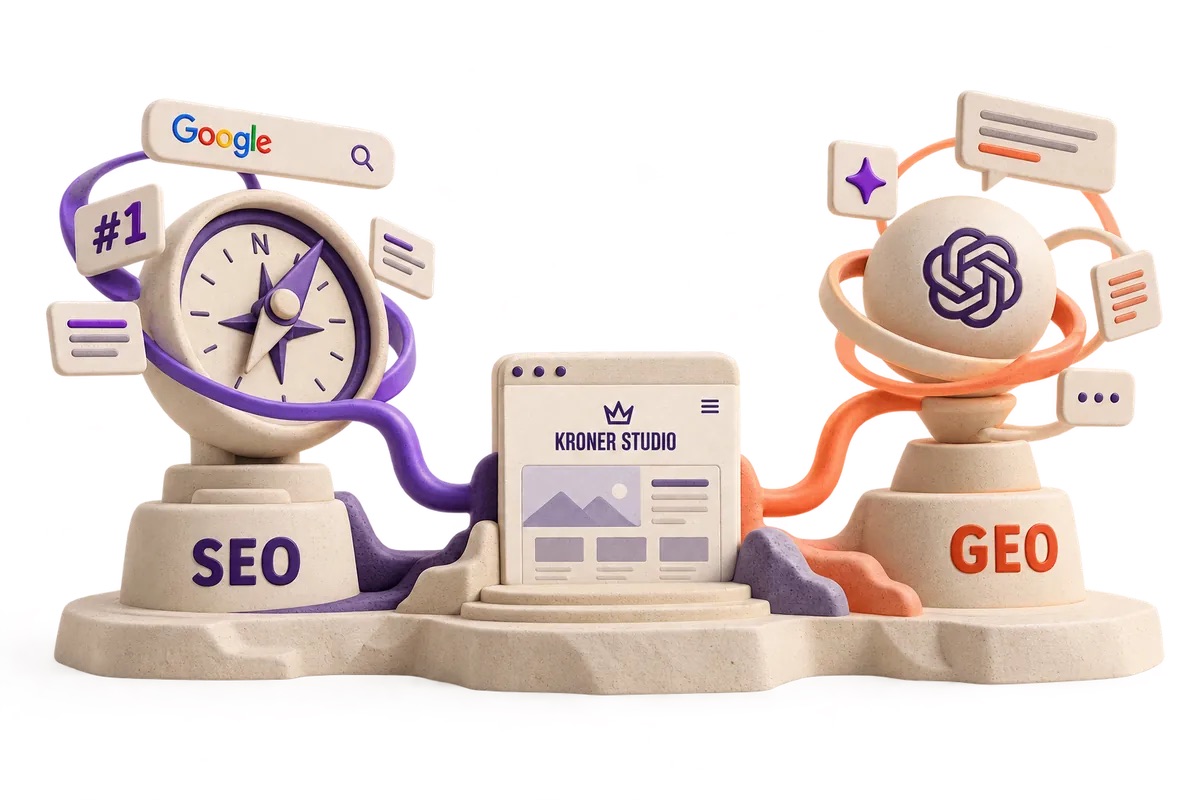 SEO und GEO – Kroner Studio verbindet beide Welten